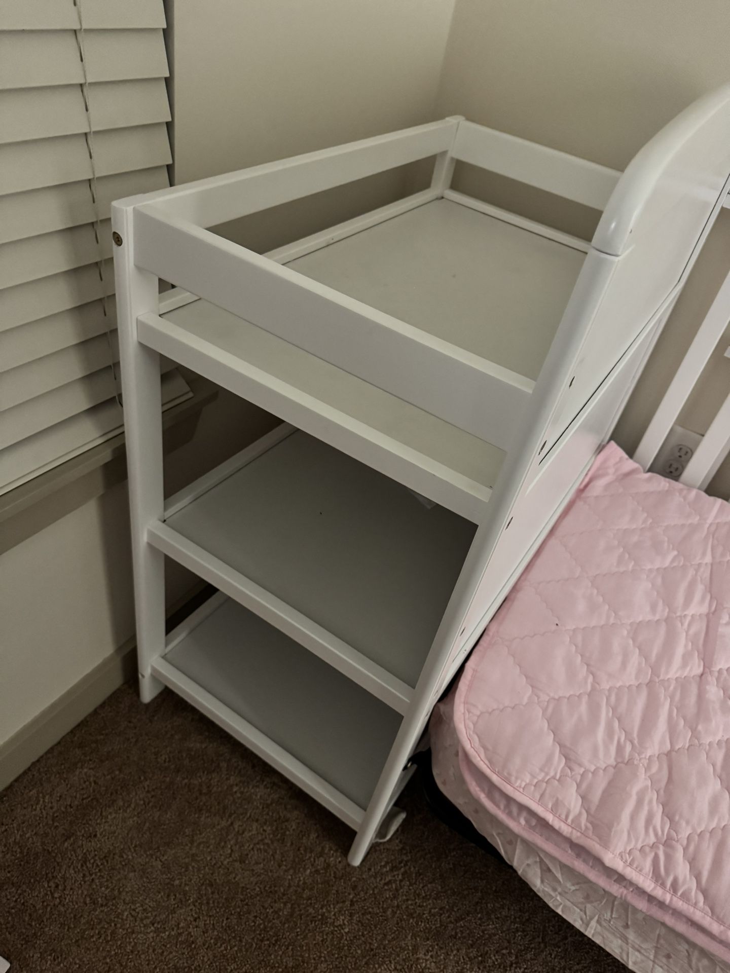 3-in-1 Convertible Crib and Changer - White