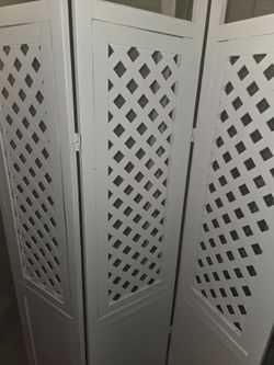 Custom Made white room divider