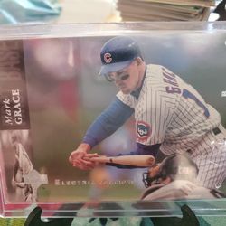 Chicago Cubs Mark Grace 1994 Upper Deck Electric Diamond Parallel Baseball Card 