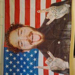 Post Malone 3 Ft x 5 Ft Banner New 