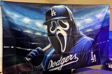 Dodgers  Ghostface flag