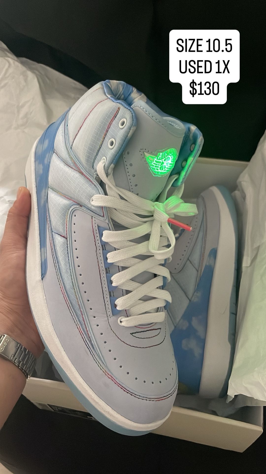 Jordan 2 J Balvin Size 10.5 used