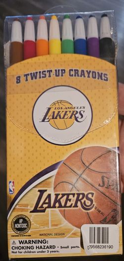 VINTAGE  LA LAKERS 8 TWIST UP CRAYONS MADE IN KOREA for Sale in Lynwood,  CA - OfferUp