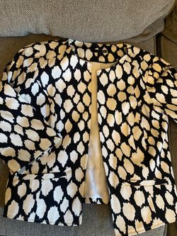 Black and White Blazer