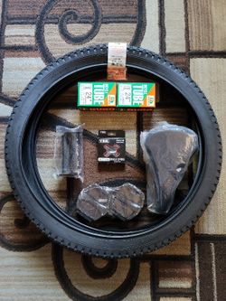 NEW Bicycle Bmx Parts Bundle 24" Black