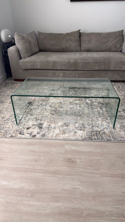 Clear Glass Coffee Table