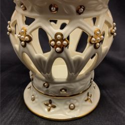Pictures Illuminations Florentine And Pearl Arched Voltage Candle Holder By Lenox Ivory And Gold In Color Beautiful
