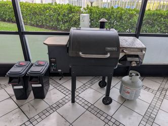 Camp chef pellet grill with sear box