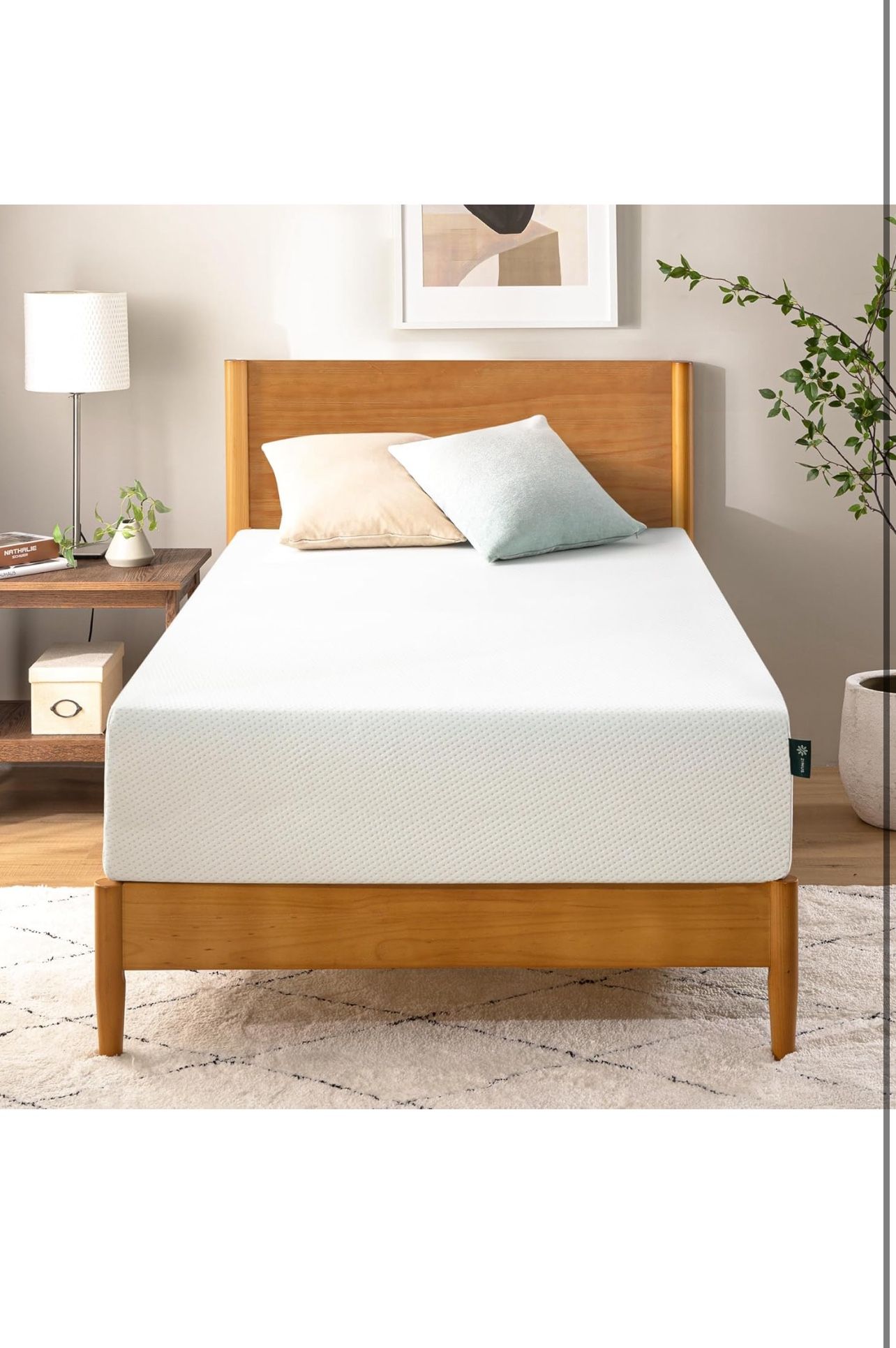 twin 10’’ Zinus Green Tea Memory Foam Mattress