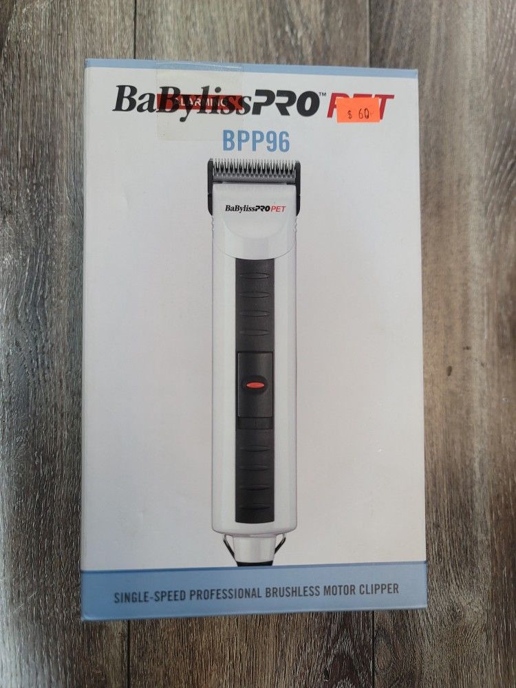 BaByliss PRO Pet Single-Speed Professional Brushless Motor Clipper (BPP96) NEW!