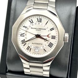 BAUME MERCIER Riviera 65563 Silver Dial Stainless Steel 40mm Gents Watch