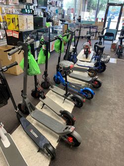 e-scooters with speeds upto 21Mph available on payments