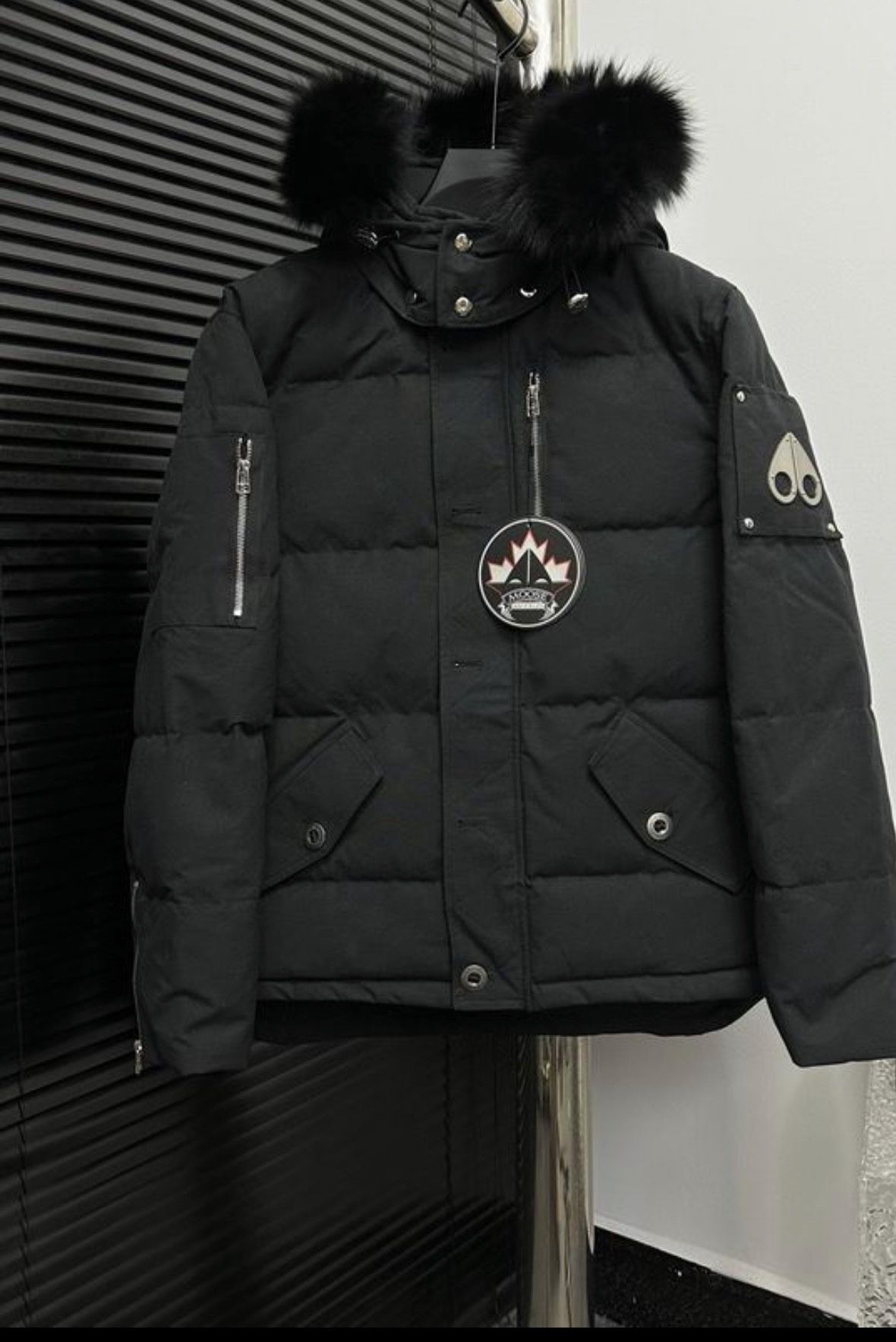 Moose Knuckle Black 3Q Jacket L