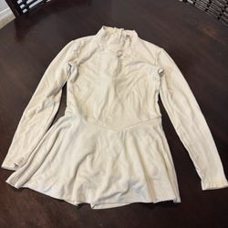 Los Angeles Apparel Cream Colored Dress Size M