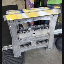 2 Yellow Top Sawhorse