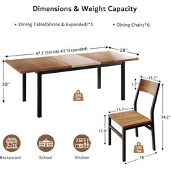 Dining table with chairs 10/10