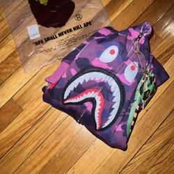 Purple Bape Hoddie 