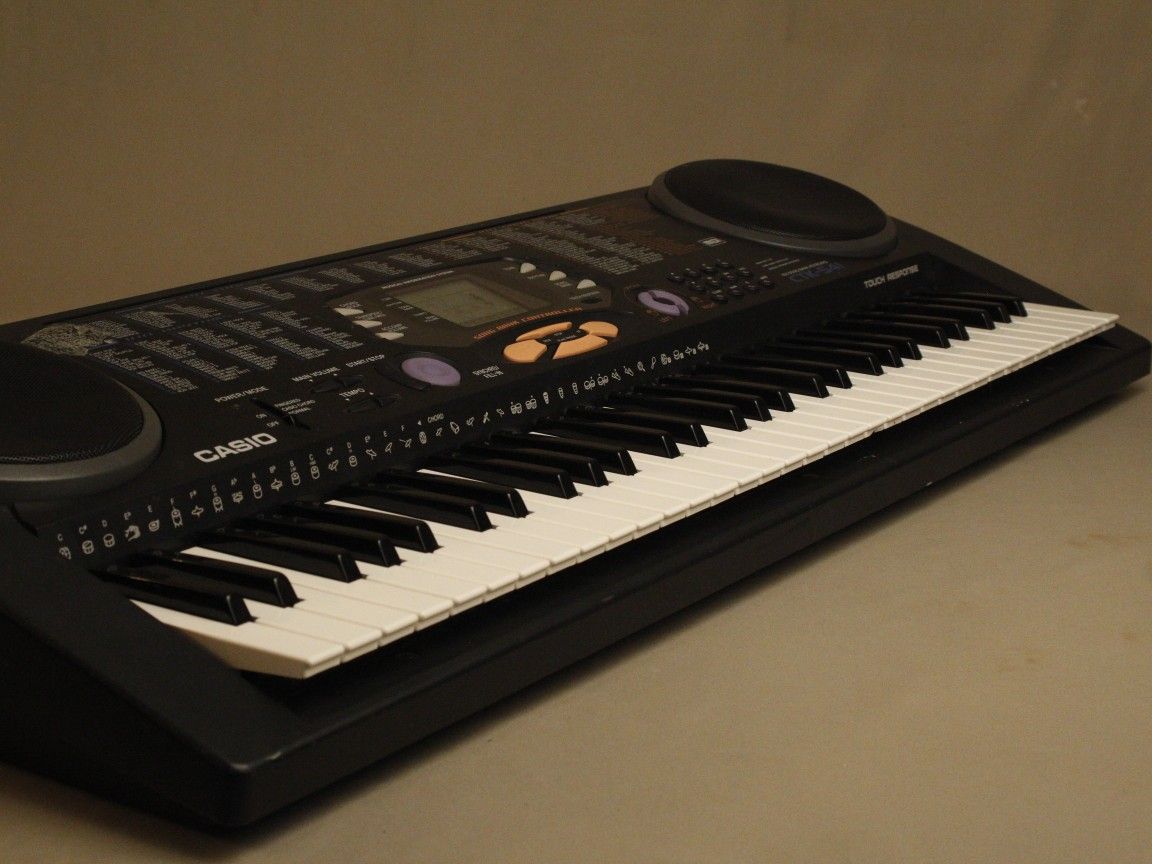 Casio CTK-541 Electronic Keyboard MIDI Tested Working 100 Tones No power Supply