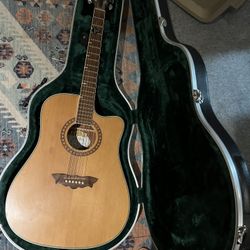  Used Washburn WD10SCE Natural Acoustic Electric Guitar 