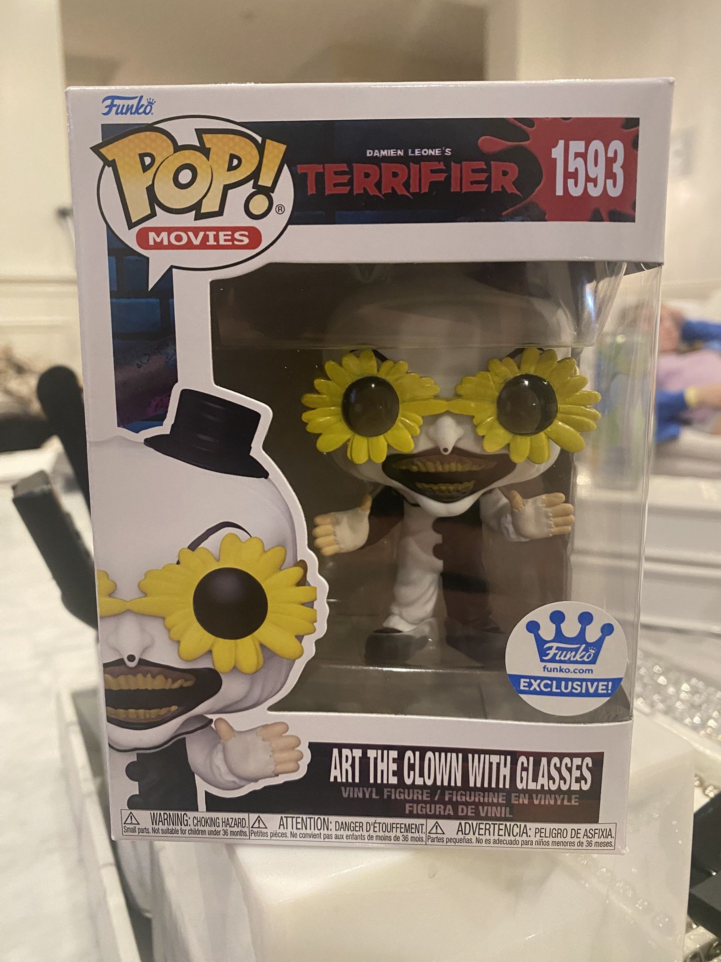 Art the Clown w/ Glasses Funko Pop #1593 FunkoShop Exc