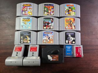 Nintendo 64 N64 Video Games Smash Bros, Banjo, Diddy Kong etc.