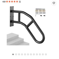 VEVOR Handrails for Outdoor Steps 32" Wall Mount Safety Railings for 1-3 Steps