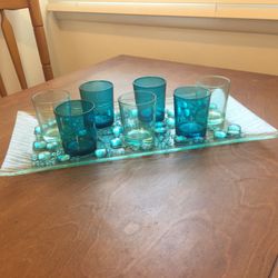 Tabletop candle arrangement