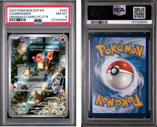 CHARMANDER PSA 8 POKEMON CENTER STAMP