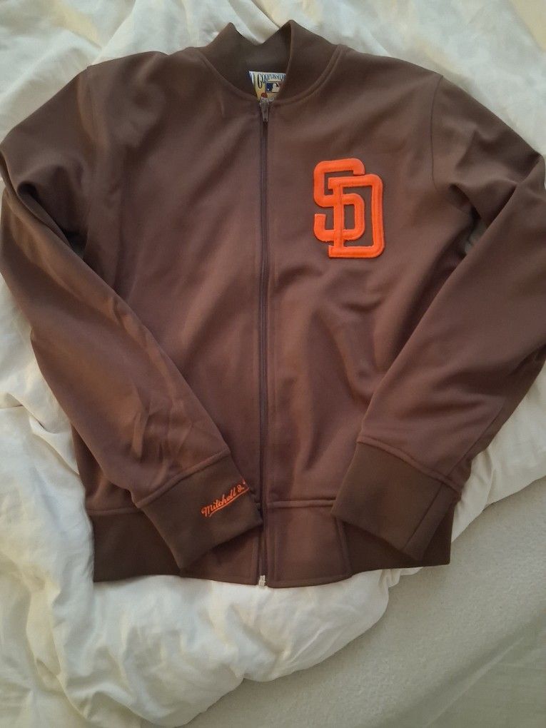 Padres Jacket Brand New Mitchell & Ness Size M (FITTED]