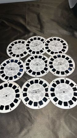 Vtg View-Master Reel Lot snoopy European tours, Washington DC Canada, famous world cities etc.9 total