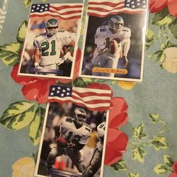 Philadelphia Eagles Eric Allen Randall Cunningham '92 AW Sports Football Cards Lot 