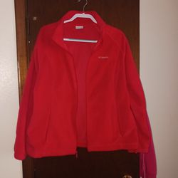 1x Colombia Red Fleece Jacket