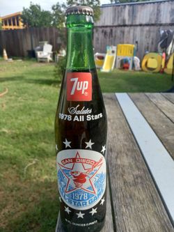 San Diego Padres 1978 7up All Star Bottle 