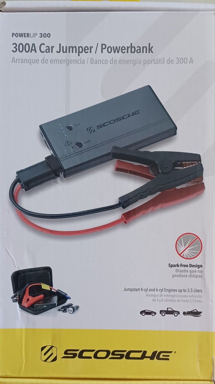 Scosche 300A Car Jumper / Power bank Power up 300