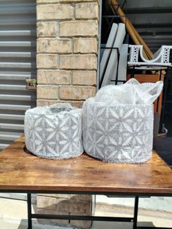 Set of metal pots