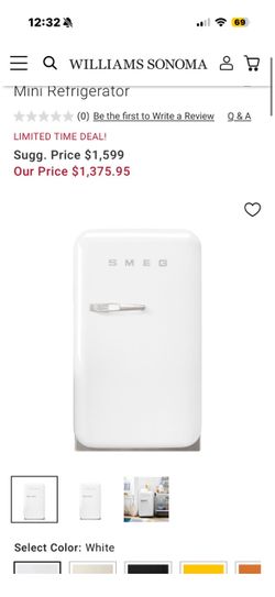 Smeg mini fridge