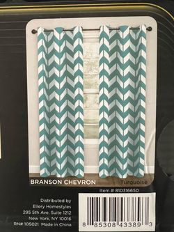 New- 2 Panels Sundown by Eclipse Thermal Energy Saving Curtains, Size (42”W x 84”L)
