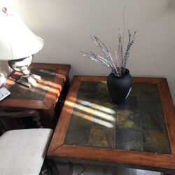 Beautiful Slate Coffee Table & End Table