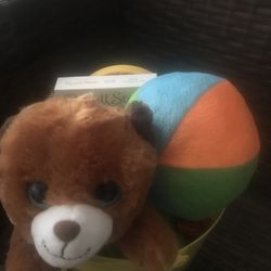 Easter basket filled with lots of cand