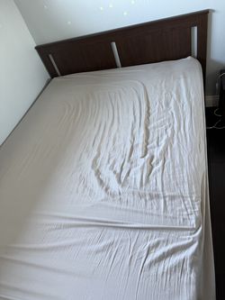 Bed frame with storage drawers