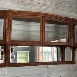 Antique Curio Or Bar Cabinet 
