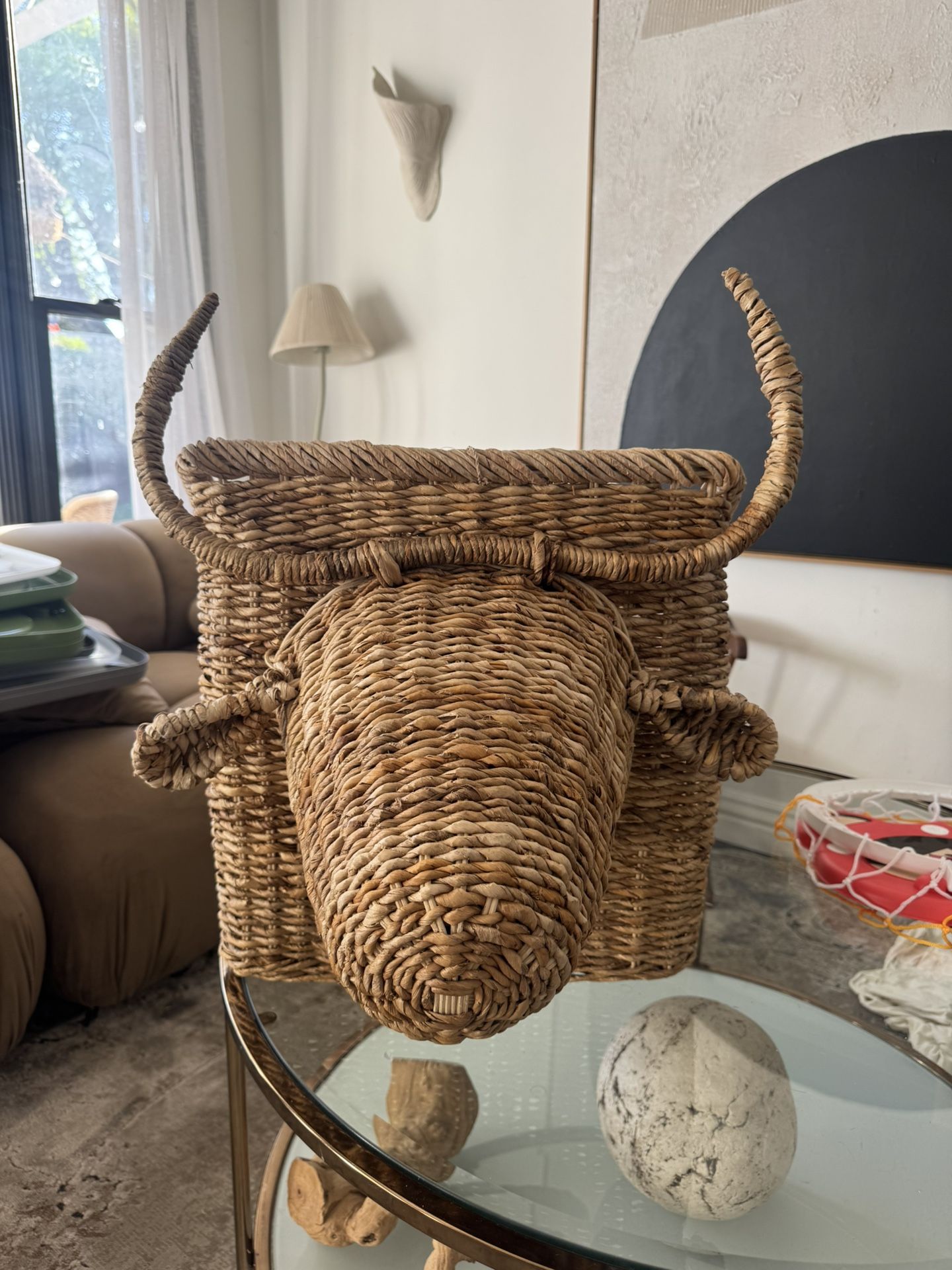 Wicker Kids Basket BULL
