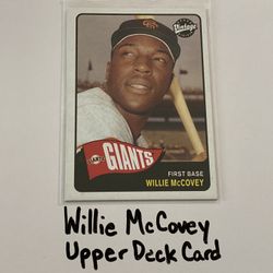 Willie McCovey San Francisco Giants Hall of Fame 1st Baseman Upper Deck Card. 