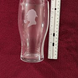 Sherlock Holmes Etched Glassware