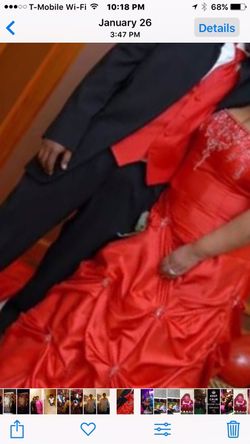 Plus size Red Wedding Dress for sale