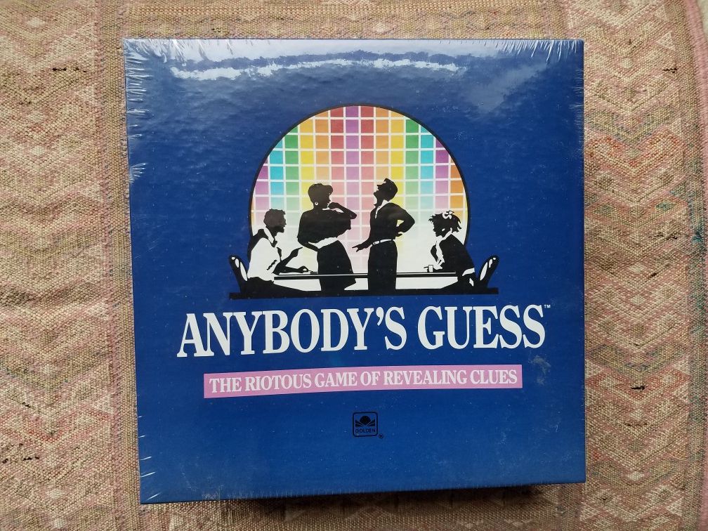 Vintage 1990 Anybody's Guess Board Game New Complete Sealed