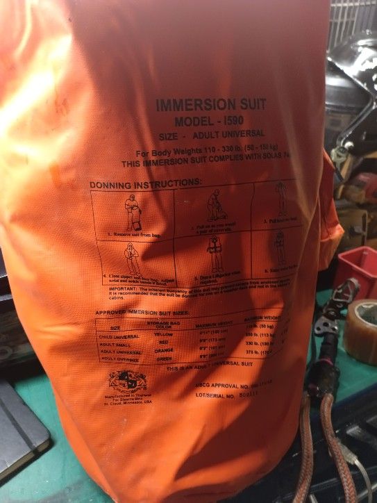 Immersion Suit Model 1590