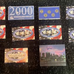 1999yr-2006yr  Philadelphia Mint Edition State Quarter Collection + 2000/ 2010 Uncirculated Coin Set