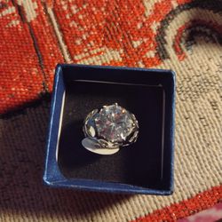Stunning Design Large Round Cut Engagement Ring 💍,Size 5.