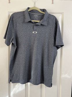 Men’s Grey Oakley Hydrolix Polo Shirt. Brand New Without Tag, Size Large
